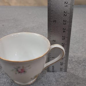Hand Painted Gold China Made in Occupied Japan Teacup Saucer Floral Gilded Rim image 4