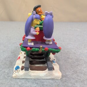 The Simpsons Have A Squishee Christmas Express Train Sculpture Apu Ralph image 2