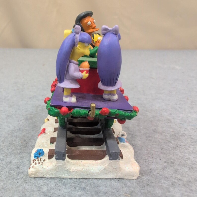 The Simpsons Have A Squishee Christmas Express Train Sculpture Apu Ralph image 2