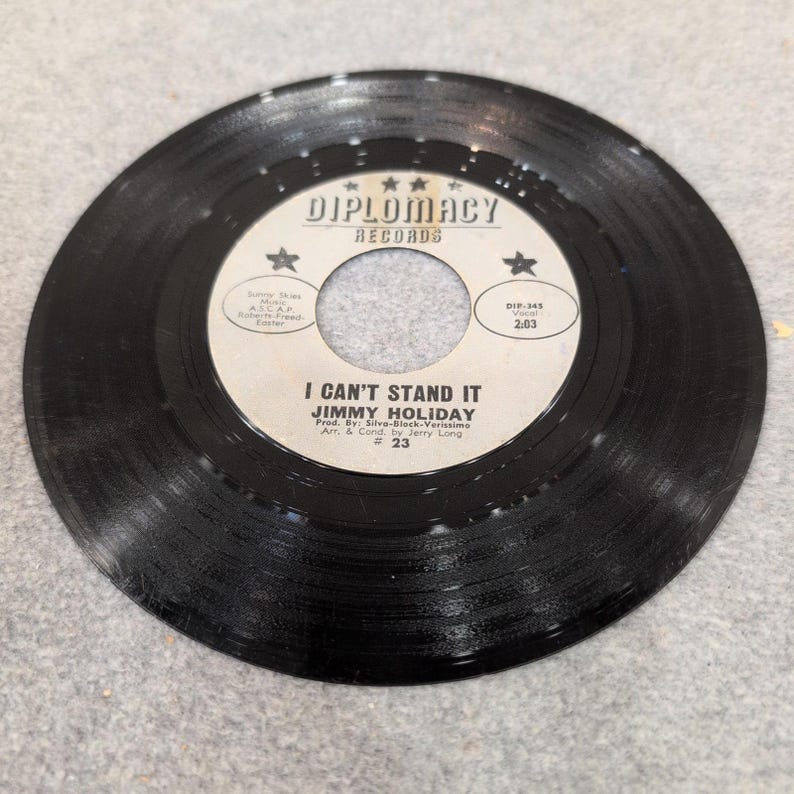 Jimmy Holiday I've Been Done Wrong I Can't Stand It Diplomacy Records 23 45 RPM image 3