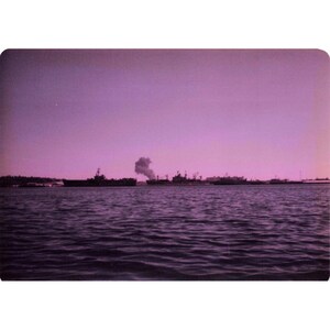 Vintage 1970s Pearl Harbor Hawaii Navy Ships Tour Boat Photo Lot of 8 image 2