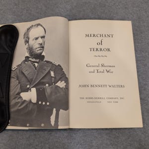 Merchant of Terror General Sherman and Total War John B Walters Signed 1973 image 3
