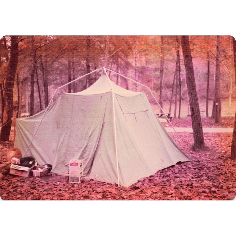 Vintage 1970s Great Smoky Mountains Camping Trip Lot of 9 Photos 3.5x5 image 4