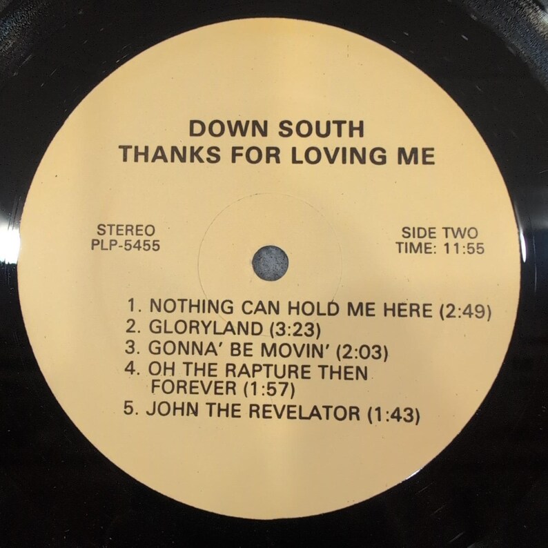 Down South Thanks For Loving Me Gospel Vinyl LP PLP-5455 Perfection Sound image 4