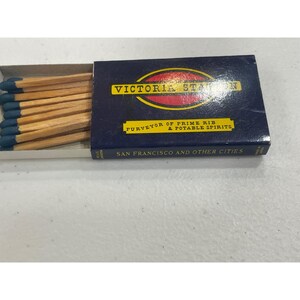 Victoria Station Matchbox San Francisco Restaurant Prime Rib Potable Spirits image 3