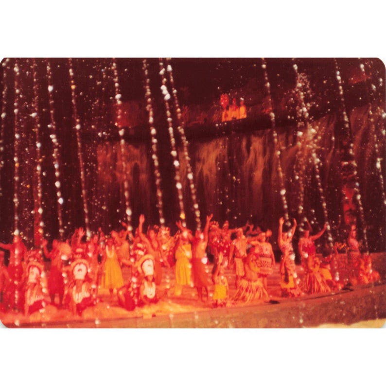 Vintage Polynesian Cultural Center Hawaii Night Dance Photos Lot of 3 image 2
