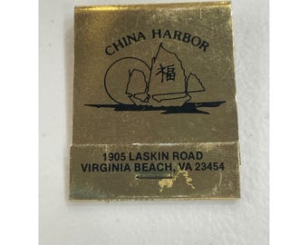 Vintage China Harbor Restaurant Virginia Beach VA Matchbook Asian Decor