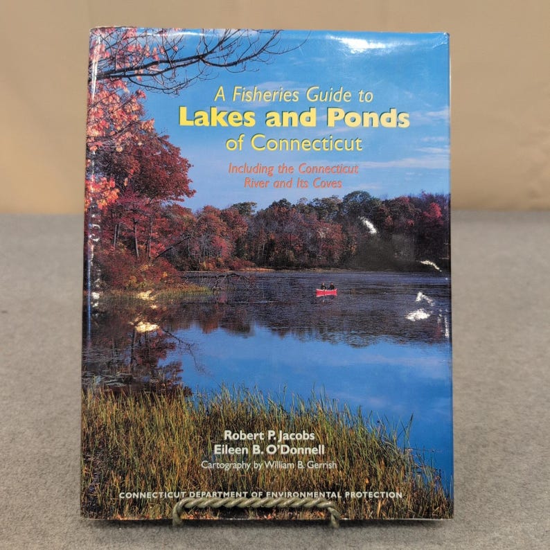 A Fisheries Guide to Lakes and Ponds of Connecticut Robert Jacobs Hardcover Book image 1