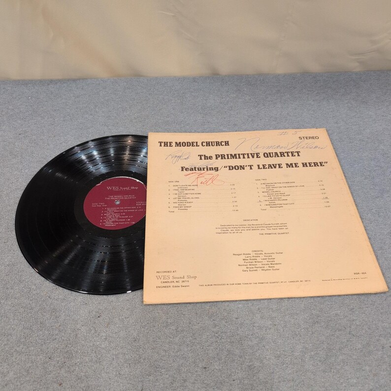 The Primitive Quartet - The Model Church Gospel Vinyl LP RSR-604 image 4