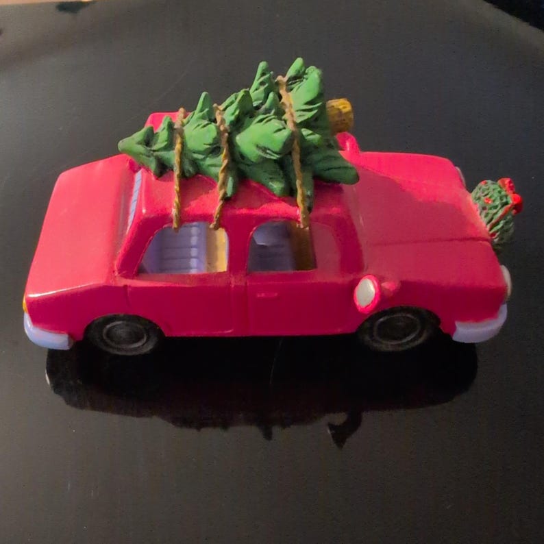 Hawthorne Village Simpsons Bringing Home the Tree Pink Car Figurine 78440 image 3