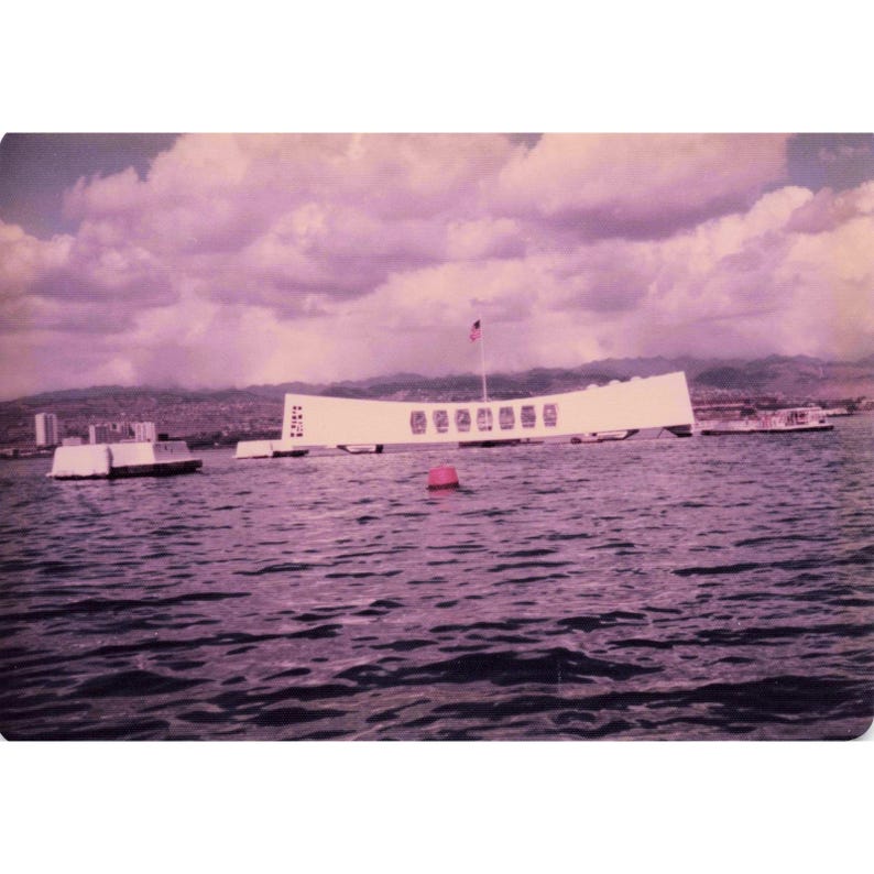 Vintage 1970s Pearl Harbor Battleship Row USS Tennessee Nevada Photos Lot of 8 image 6