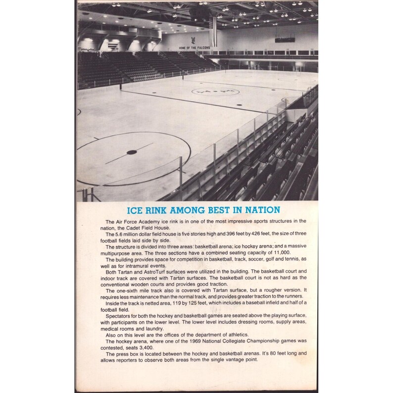 1977-78 Air Force Academy Falcons Eishockeyprogramm Kadetten-Sporthalle CO Bild 2