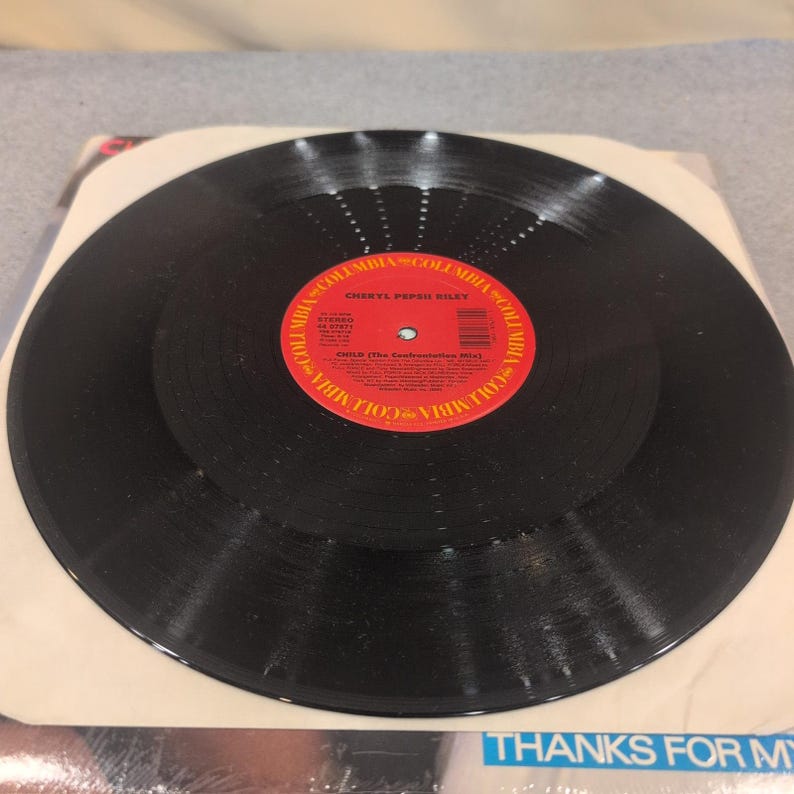 "Cheryl Pepsii Riley ""Thanks For My Child 12"" Vinyl Single 1988 Galaxy 44 07871" Bild 5