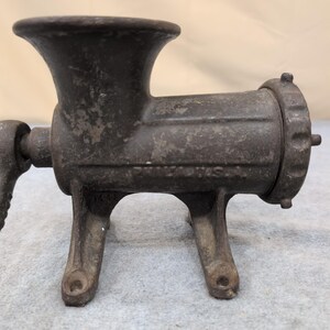 Vintage Enterprise No 12 Tinned Meat Chopper Cast Iron Manual Grinder Phila USA image 7