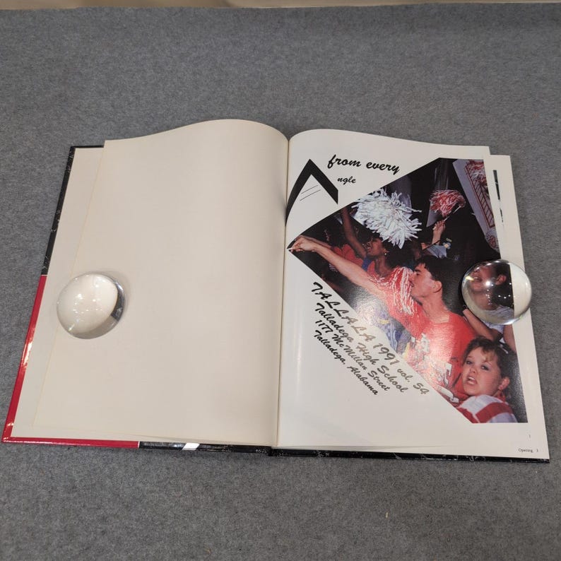 1991 Talladega High School Yearbook Tallala Volume 54 Alabama Hardcover VG+ image 3