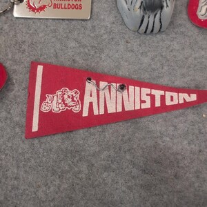 Anniston Bulldogs Mascot Memorabilia Set Keychain Pennant Pin Lapel Pins Lot image 3