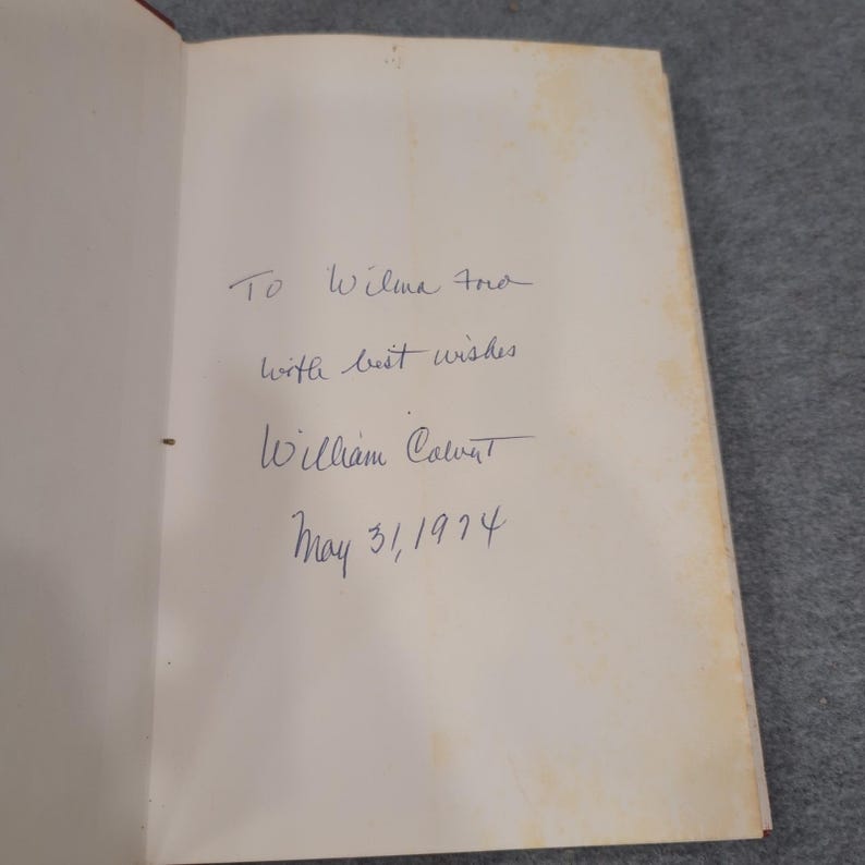 Saul by William J Calvert Jr Signed Inscribed Hardcover Southern Fiction 1974 image 5