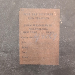 Antique 1907 Signed Mother & Child Portrait John Wanamaker Framed Photo PA image 6