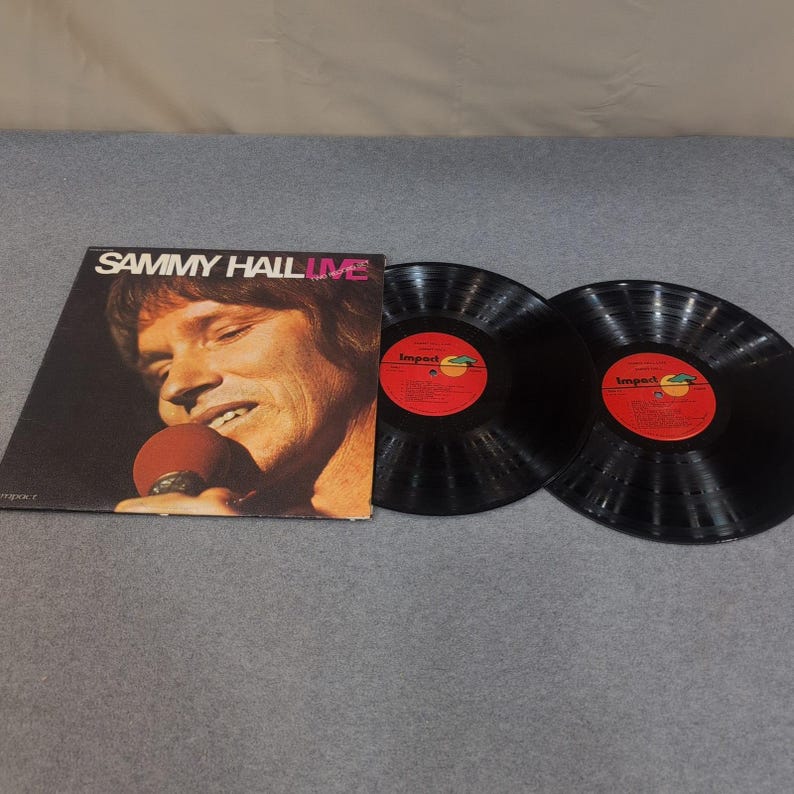 Sammy Hall Live Two Record Set Vintage Gospel Vinyl LP Impact Records R3299 image 2