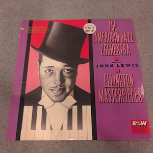 American Jazz Orchestra John Lewis Ellington Masterpieces Vinyl LP 1989 91423-1 image 1