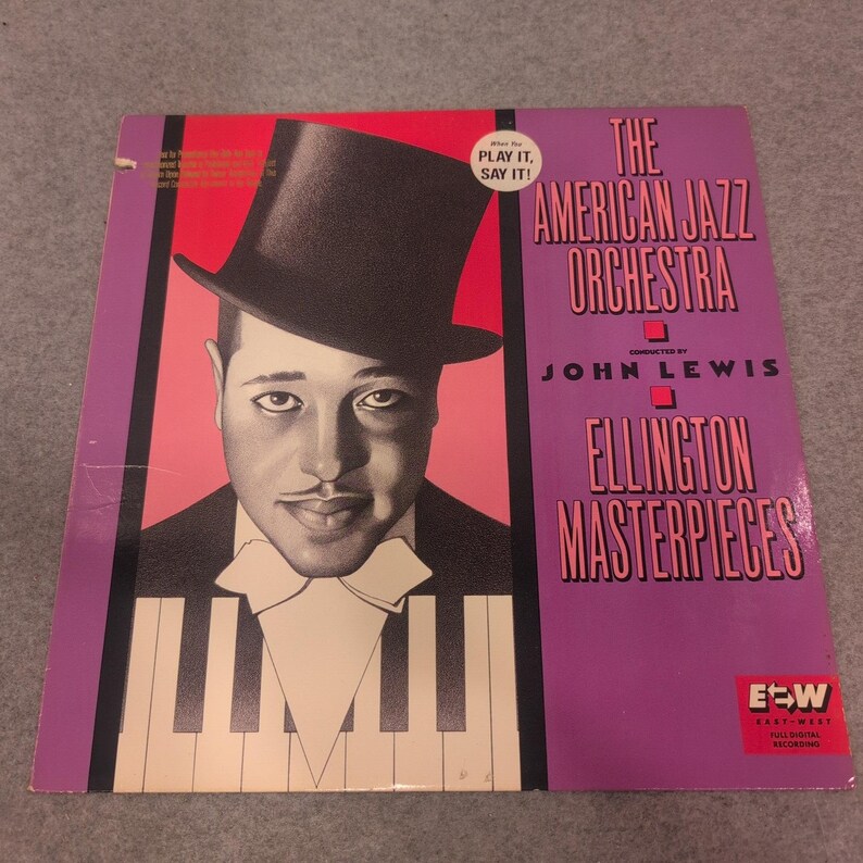 American Jazz Orchestra John Lewis Ellington Masterpieces Vinyl LP 1989 91423-1 image 1