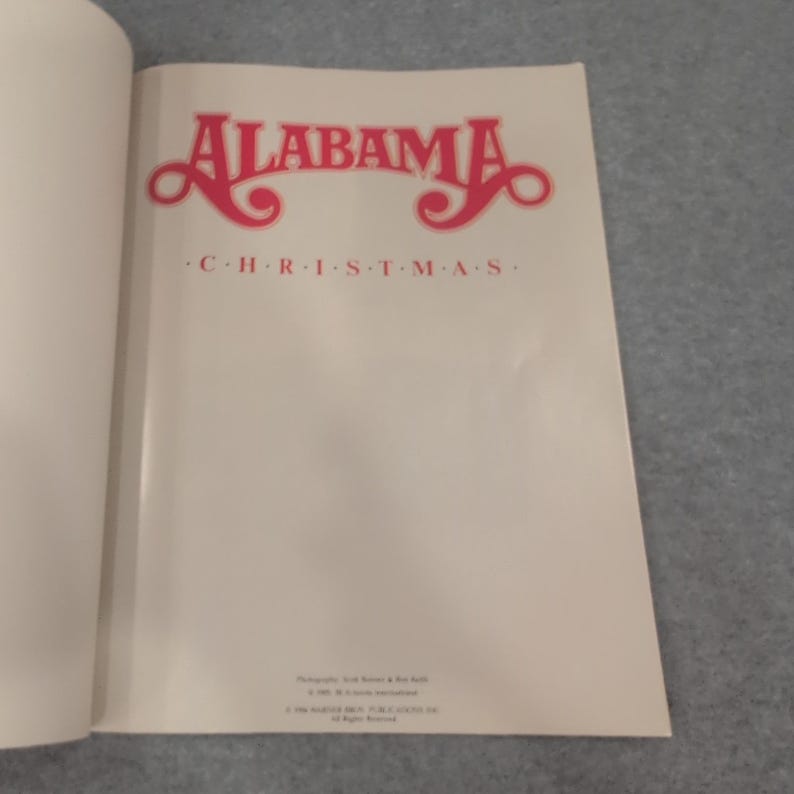 Alabama Christmas Bladmuziek Songbook Piano Zang Gitaar Warner Bros 1986 afbeelding 3