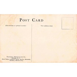 Vintage 1905 National Phonograph Co Edison Advertising Postcard The Phonograph image 2