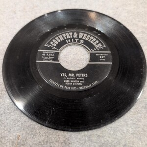 Woody Martin Green Green Grass of Home 45 RPM Vinyl Record 347 Nashville VG image 4