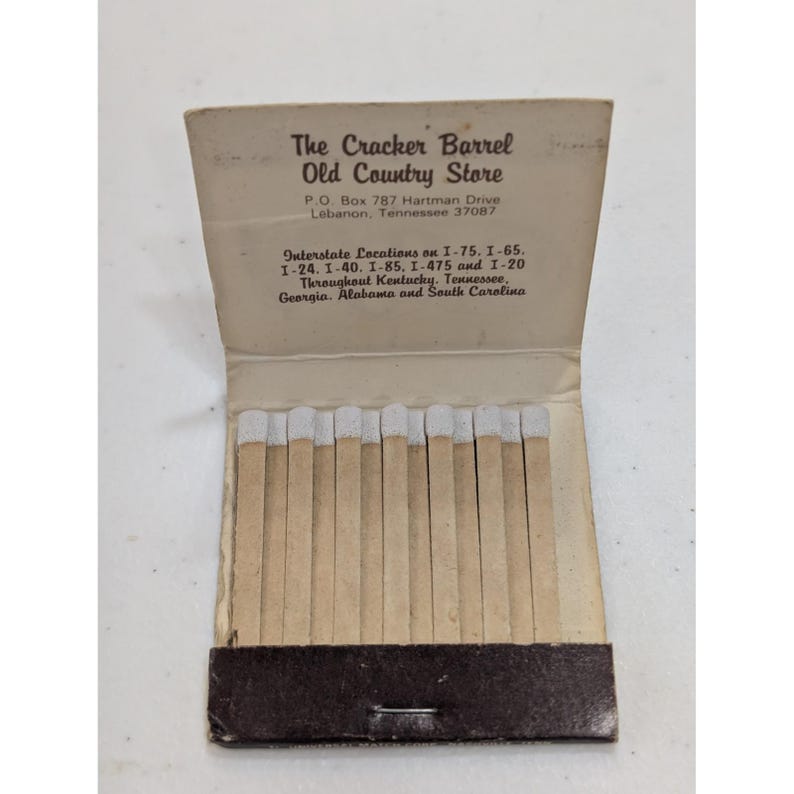 Cracker Barrel Old Country Store Matchbook Vintage Advertising Souvenir image 3