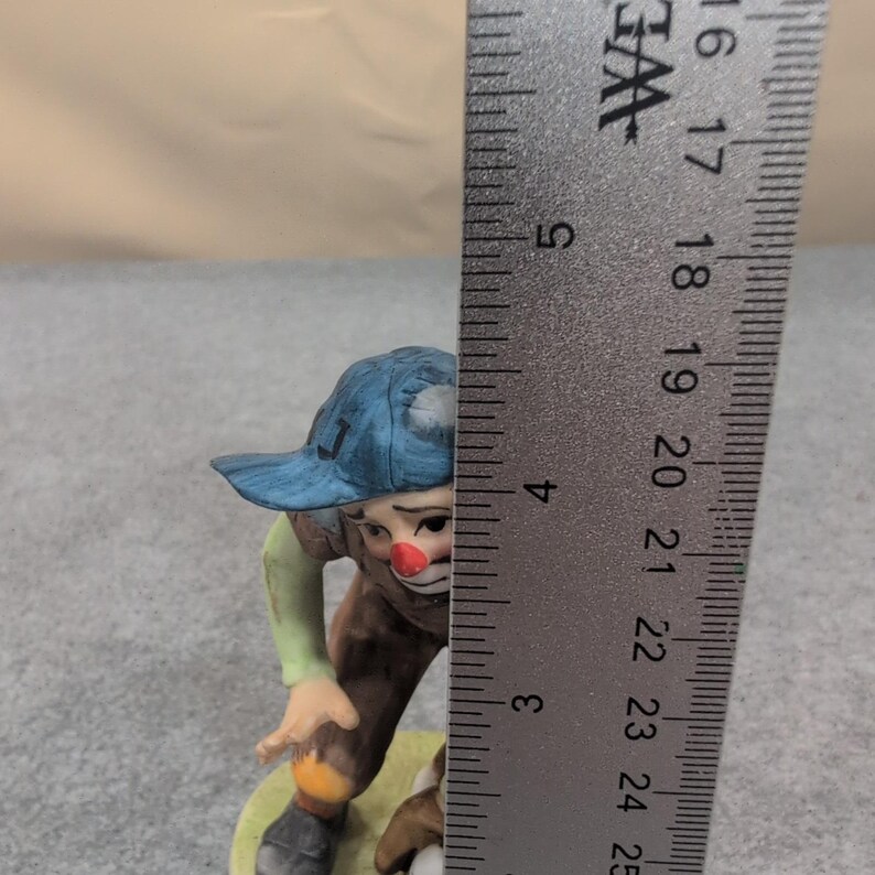 Emmett Kelly Collectibles Figurines Baseball Fielder Player Clown Dog Miniature image 7