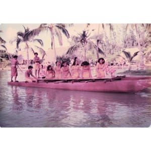 Vintage 1970s Polynesian Cultural Center Hawaii Canoe Pageant Photo Lot of 16 image 10