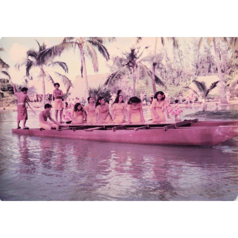 Vintage 1970s Polynesian Cultural Center Hawaii Canoe Pageant Photo Lot of 16 image 10
