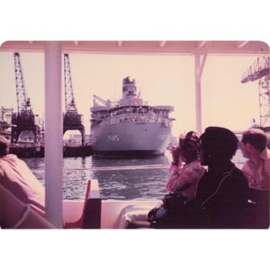 Vintage 1970s Pearl Harbor Navy Ships Tour Boat Photo Lot of 9 3.5x5 Warships image 5