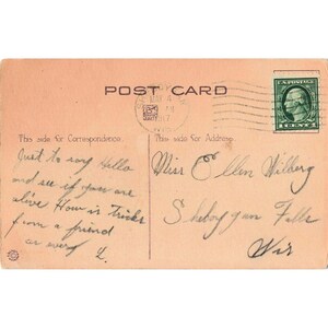 Postal vintage de Bergman de 1917 con la frase "A los niños les encantan los negocios" (8862 RPPC). imagen 2