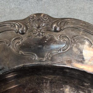 Gorham Silver Original Vintage Silverplate Chantilly Pattern Scalloped Bowl image 2