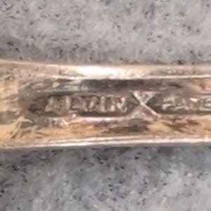 Alvin Patent Spoons Set of 6 Antique Serving Tableware image 5
