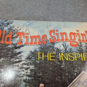 The Inspirations Old Time Singin' Vinyl LP Signed Canaan Records CAS-9718 image 3