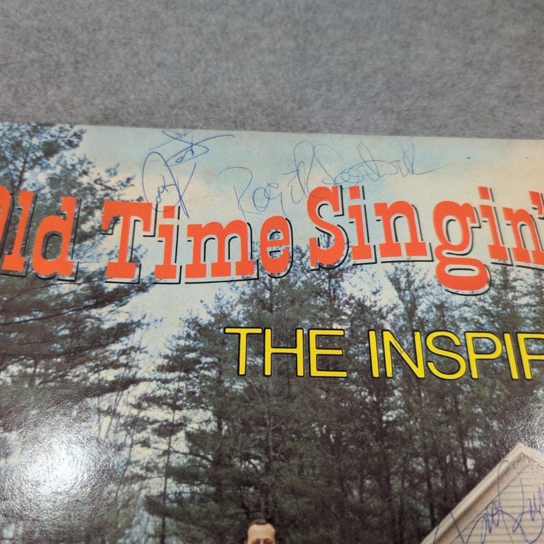 The Inspirations Old Time Singin' Vinyl LP Signed Canaan Records CAS-9718 image 3