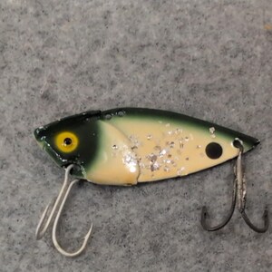 Vintage Cotton Cordell Gay Blade Series 3800 3/8 oz Fishing Lure Green w/ Case image 3
