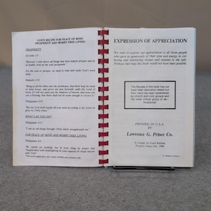Giving Thanks Eufaula Church of God Alabama Community Cookbook Spiral Bound VG- image 3