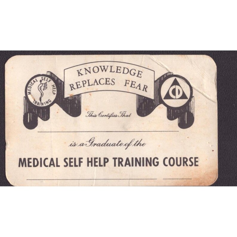 Vintage Alabama Red Cross Instructor Cards & Medical Self Help Training Lot 4pc image 7