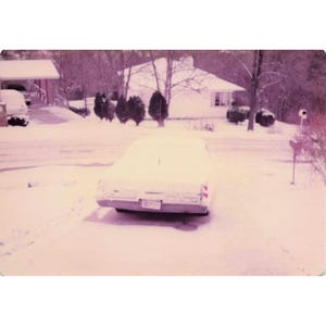 Vintage 1970s Snowy USAF Base Housing Winter Lot of 7 Photos 3.5x5 image 7