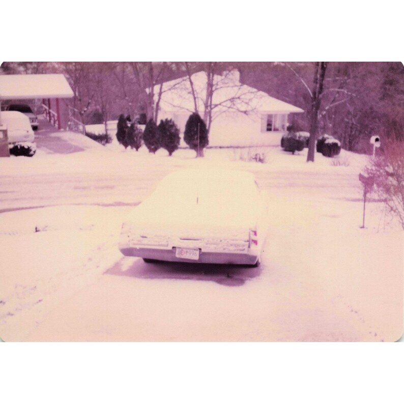 Vintage 1970s Snowy USAF Base Housing Winter Lot of 7 Photos 3.5x5 image 7