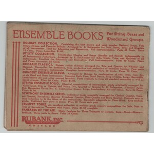 Vintage Rubank All Melody Band Folio Bb Clarinet Henry W Davis Music Book image 2