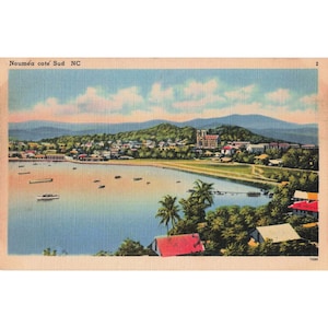 Vintage 1940er Jahre Carte Postale Postkarte Noumea Cote Sud PNG Französisch-Neukaledonien Bild 1
