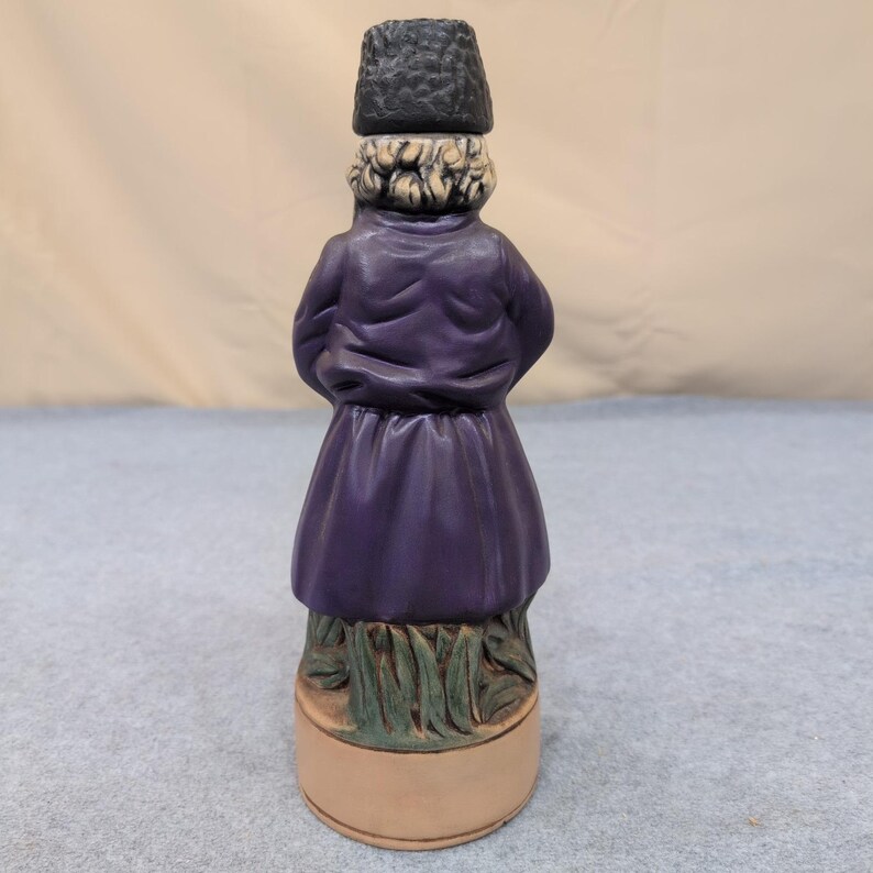 Vintage Alberta's 1966 Hand Signed Ceramic Russian Vodka Man Decanter Figurine image 4