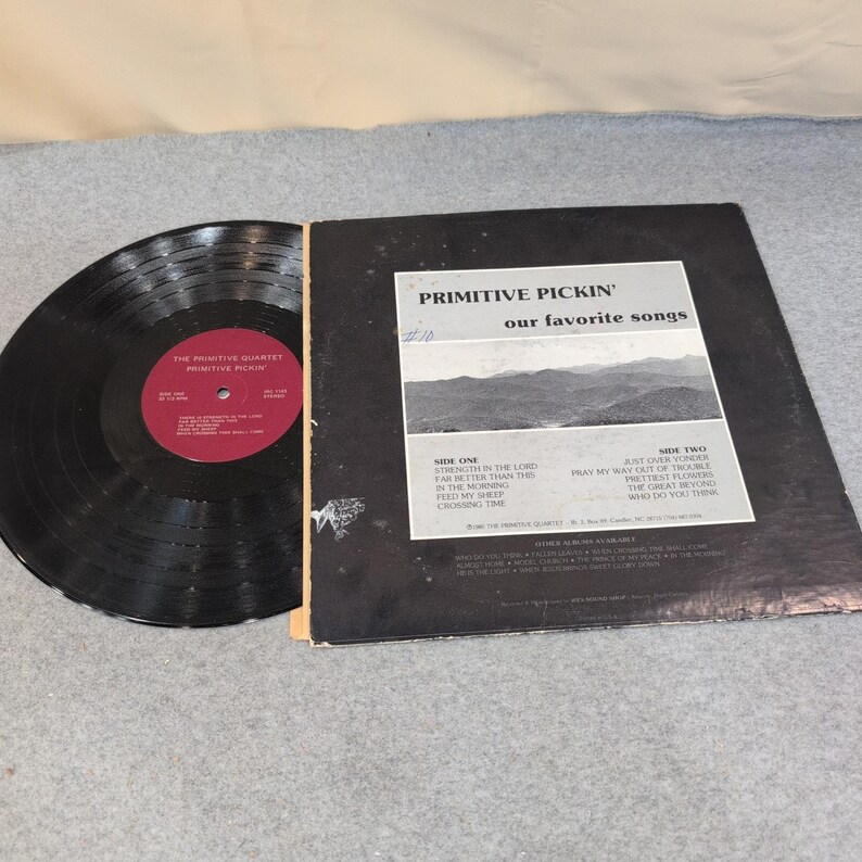 The Primitive Quartet Primitive Pickin Our Favorite Songs Vinyl LP 1980 IRC 1143 image 2