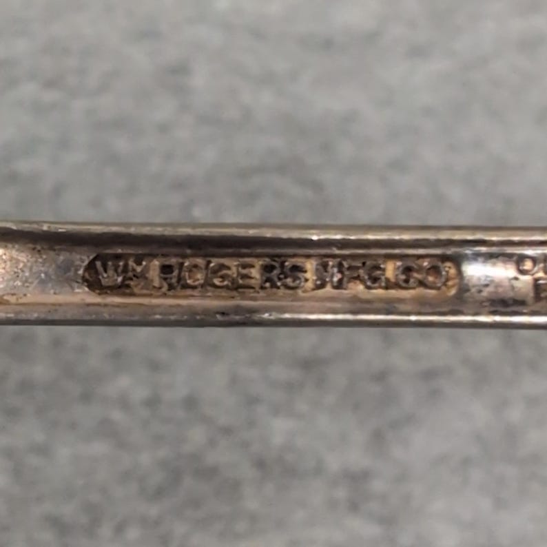 Vintage Wm Rogers Mfg Co Original Rogers Silverplate Teaspoon Spoon Ornate image 4