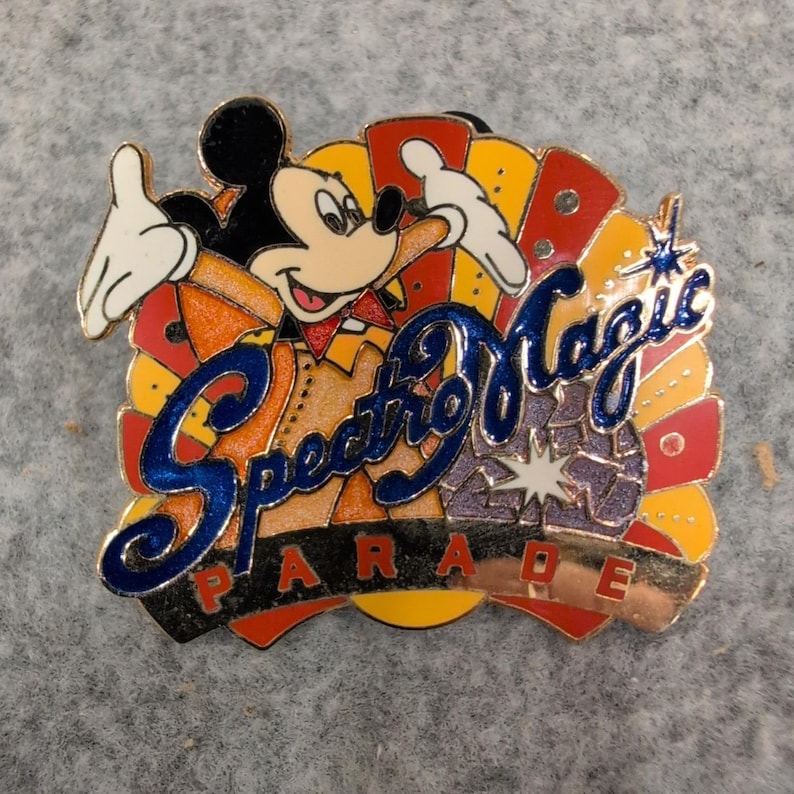 Disney SpectroMagic Parade Mickey Mouse Official Pin Trading 2003 Glitter Pin image 1