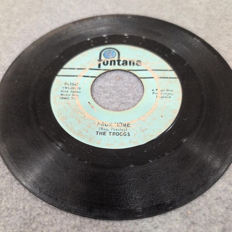 The Troggs Wild Thing From Home 45 RPM 7 Vinyl Single Fontana F-1548 1966 image 3